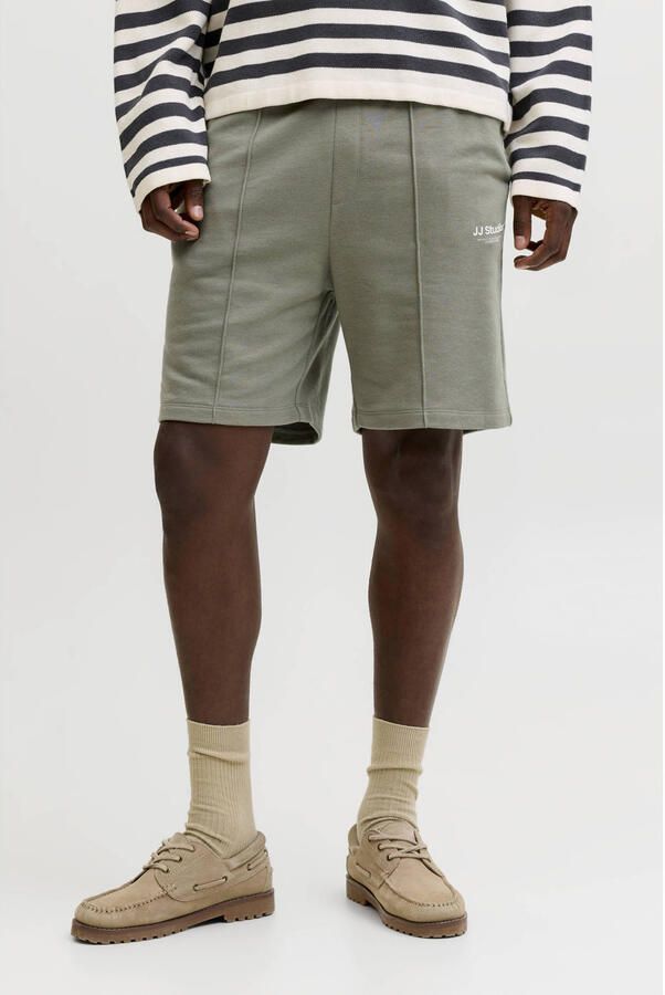 JACK & JONES PANTS STUDIO JPSTKANE relaxed sweatshort groen