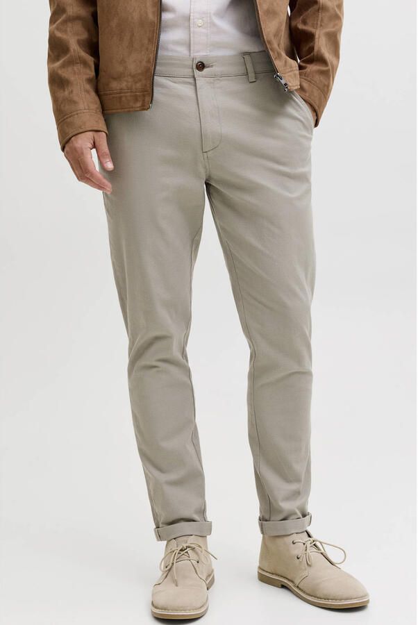 Jack & jones Straight fit stoffen broek van Katoenmix Model 'MARCO FURY'