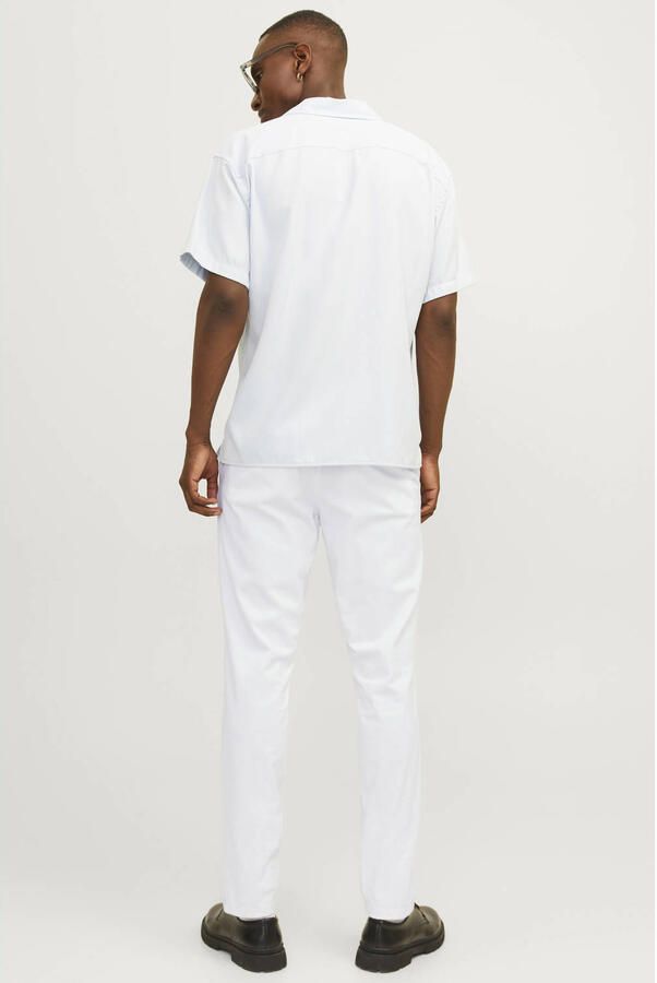 Jack & jones Slim fit chino in wit met steekzakken model 'MARCO BOWIE' - Foto 2