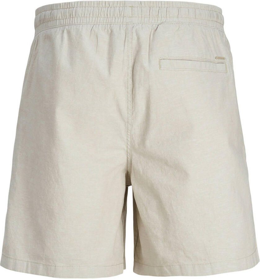 JACK & JONES PANTS STUDIO regular fit short JPSTJAIDEN met logo crockery