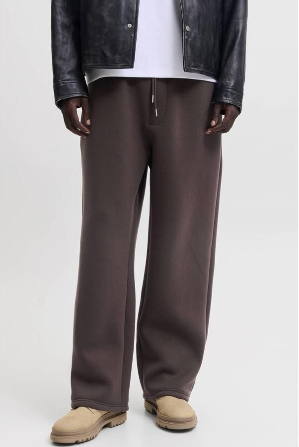 JACK & JONES PANTS STUDIO loose fit sweatpants donkerbruin