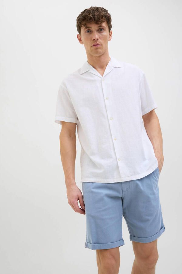 Jack & jones Regular fit korte broek met structuurmotief model 'FURY'