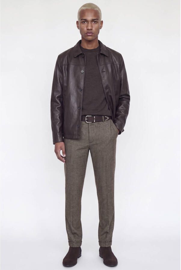 JACK & JONES PANTS STUDIO regular fit chino bruin - Foto 3