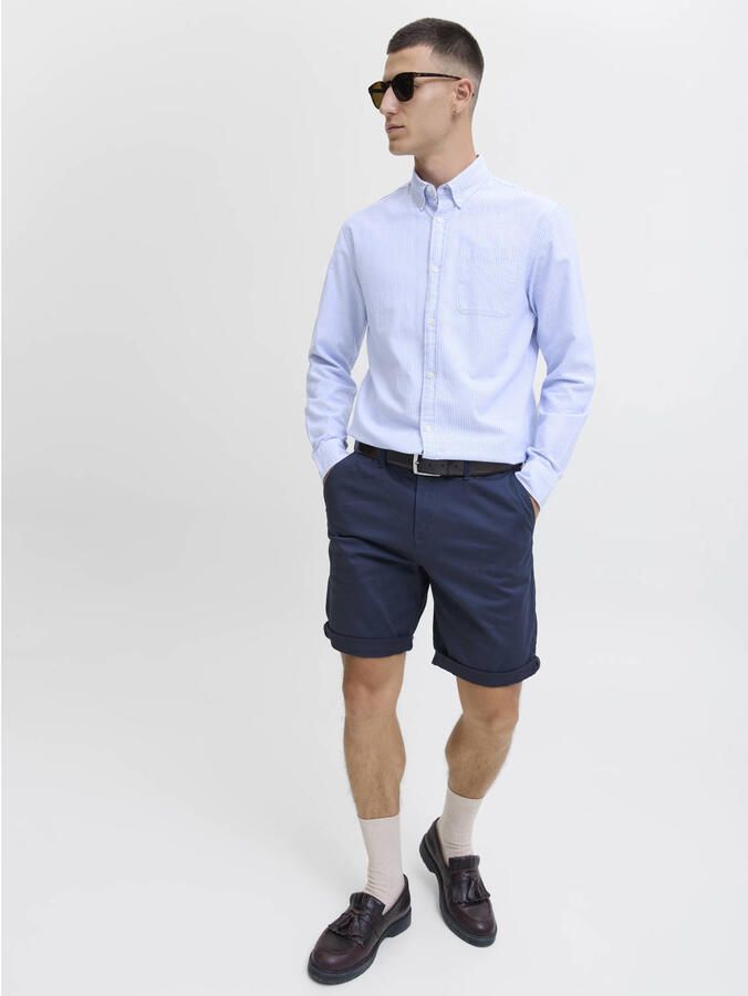 JACK & JONES PANTS STUDIO regular fit chino short JPSTBOWIE navy blazer - Foto 2