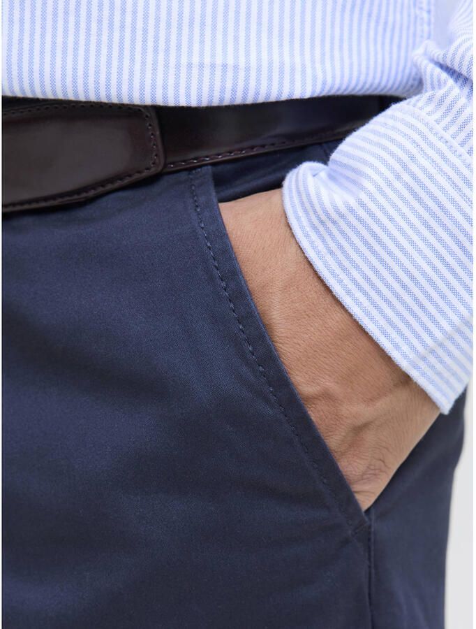 JACK & JONES PANTS STUDIO regular fit chino short JPSTBOWIE navy blazer