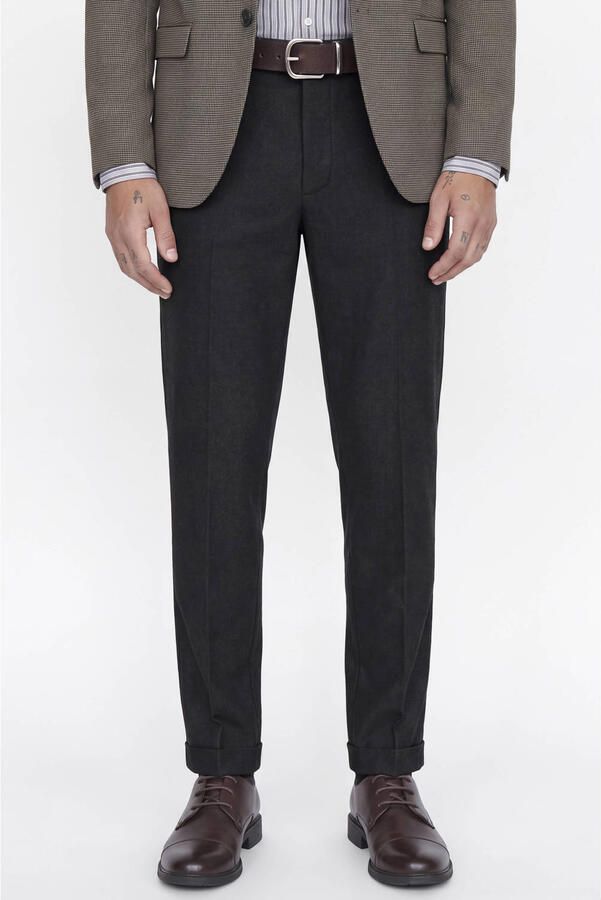 JACK & JONES PANTS STUDIO regular fit chino zwart