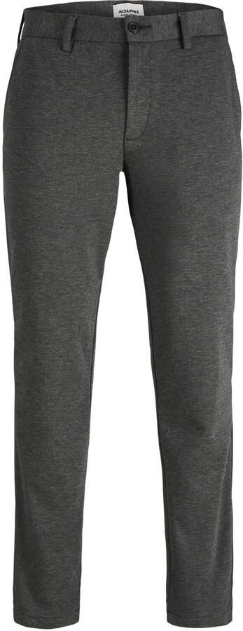 JACK & JONES PANTS STUDIO regular fit gemêleerde chino donkergrijs