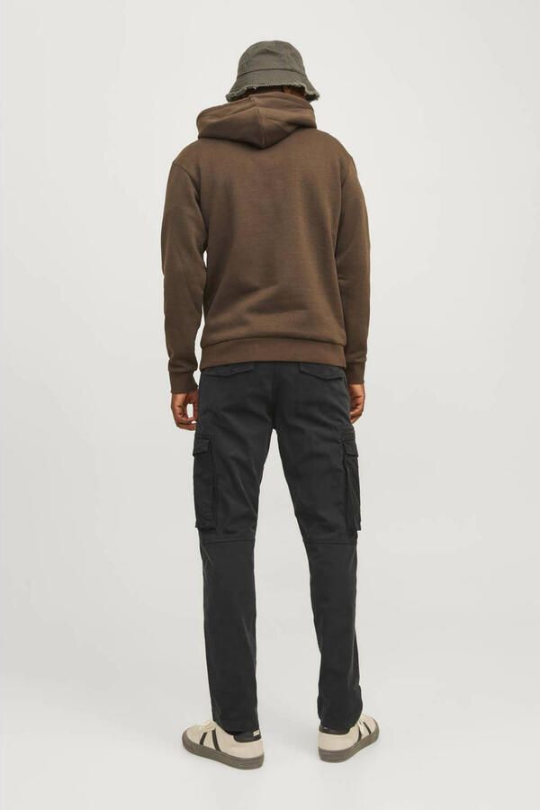 JACK & JONES PANTS STUDIO relaxed cargo broek JPSTKANE JJCRUISE zwart