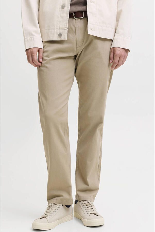 JACK & JONES PANTS STUDIO relaxed fit chino beige