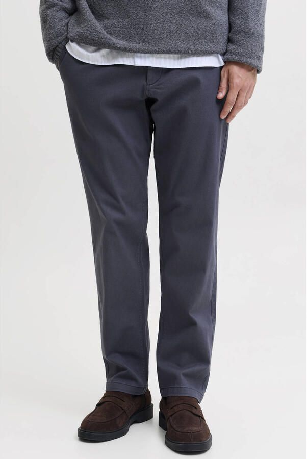 Jack & jones straight fit broek van katoenmix model 'Kane'