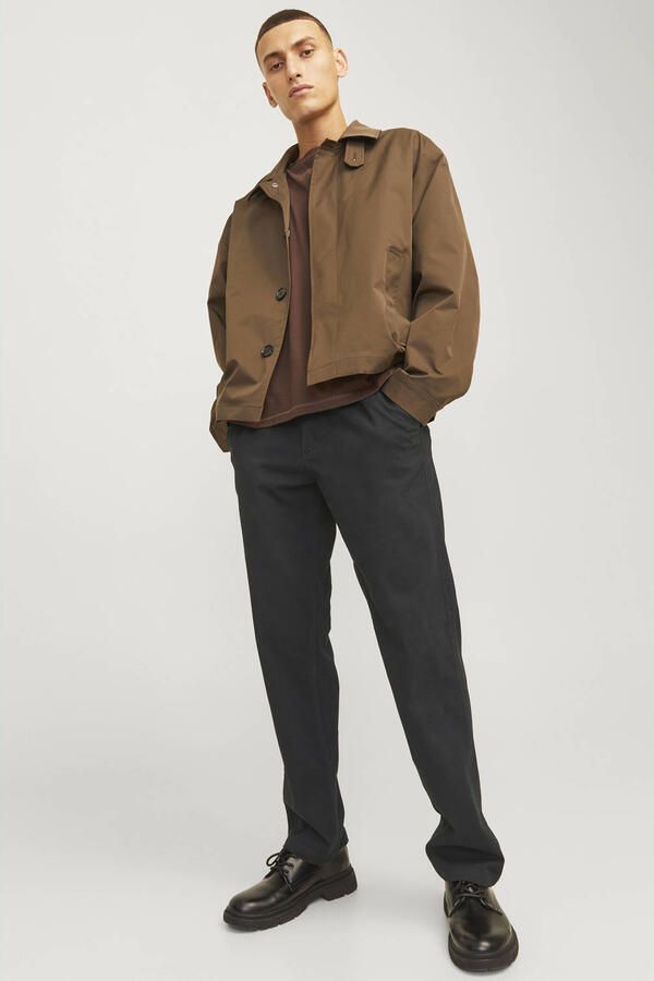 Jack & jones straight fit broek van katoenmix model 'Kane' - Foto 3
