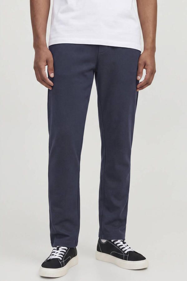 JACK & JONES PANTS STUDIO relaxed fit joggingbroek donkerblauw