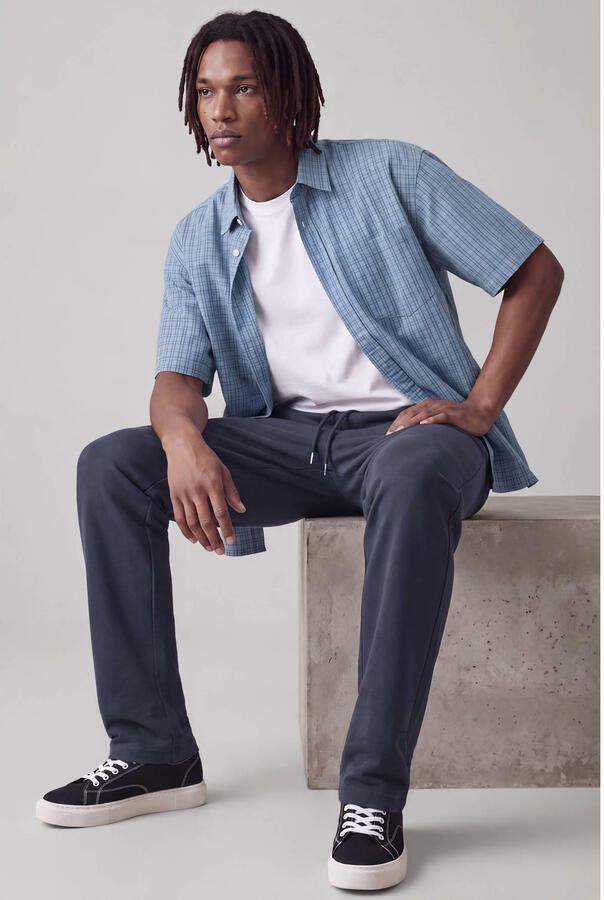 JACK & JONES PANTS STUDIO relaxed fit joggingbroek donkerblauw - Foto 3
