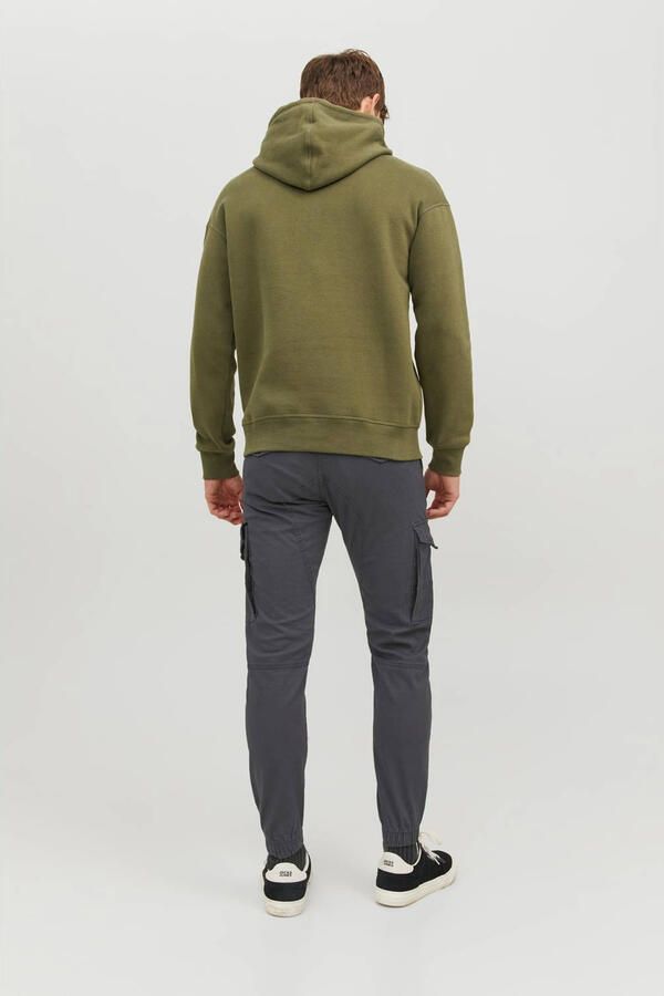 JACK & JONES JEANS INTELLIGENCE regular fit cargobroek JJIPAUL JJFLAKE asphalt - Foto 2