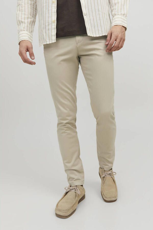 Jack & jones Slim fit chino met ceintuurlussen model 'MARCO BOWIE'