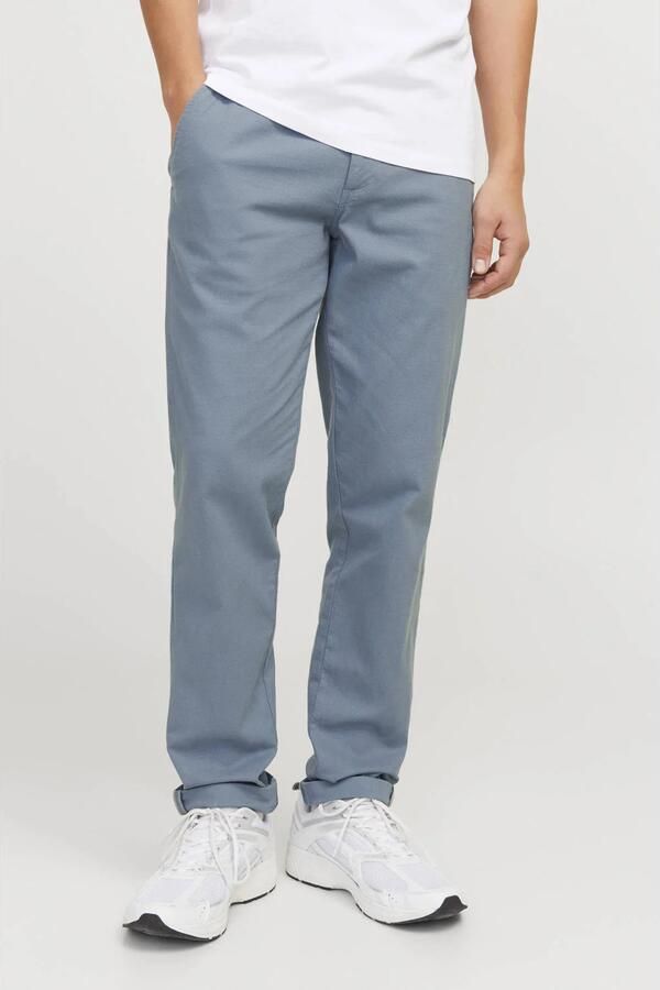 JACK & JONES PANTS STUDIO slim chino blauw