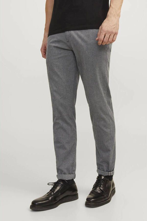 Jack & jones Slim fit broek met ceintuurlussen model 'MARCO'