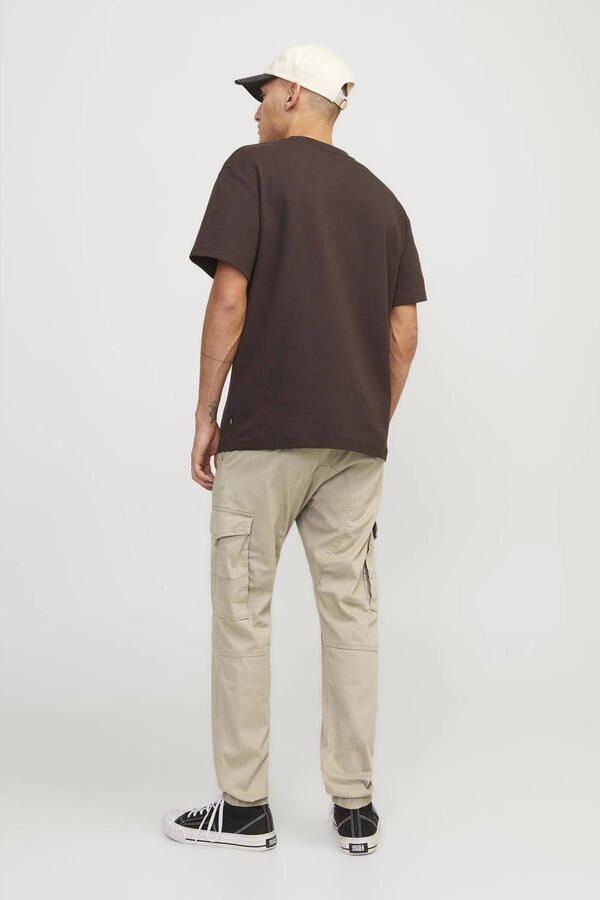 JACK & JONES PANTS STUDIO slim fit cargo broek JPSTPAUL FLAKE beige - Foto 2
