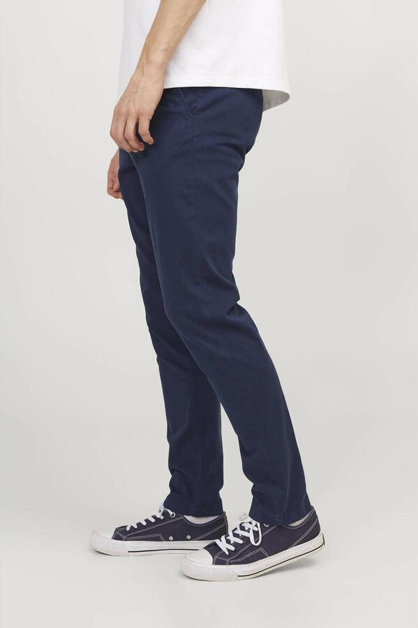 Jack & jones Blauwe Broek met Ritssluiting en Knopen in Katoenmix Blue Heren - Foto 2