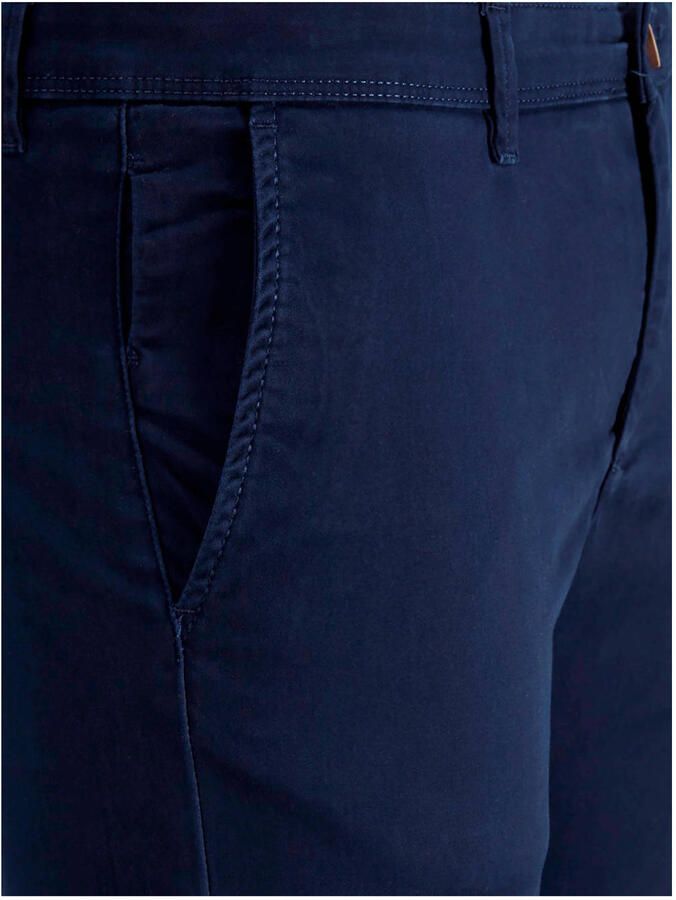 Jack & jones Blauwe Broek met Ritssluiting en Knopen in Katoenmix Blue Heren