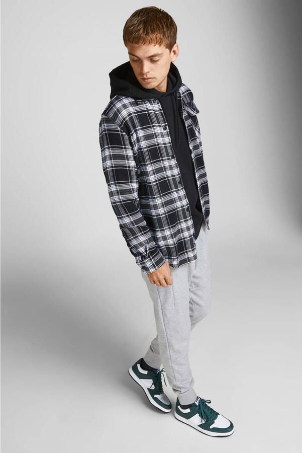 JACK & JONES PANTS STUDIO slim fit joggingbroek JJIWILL JJAIR lichtgrijs melange - Foto 2