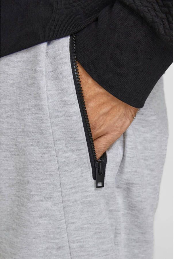 JACK & JONES PANTS STUDIO slim fit joggingbroek JJIWILL JJAIR lichtgrijs melange