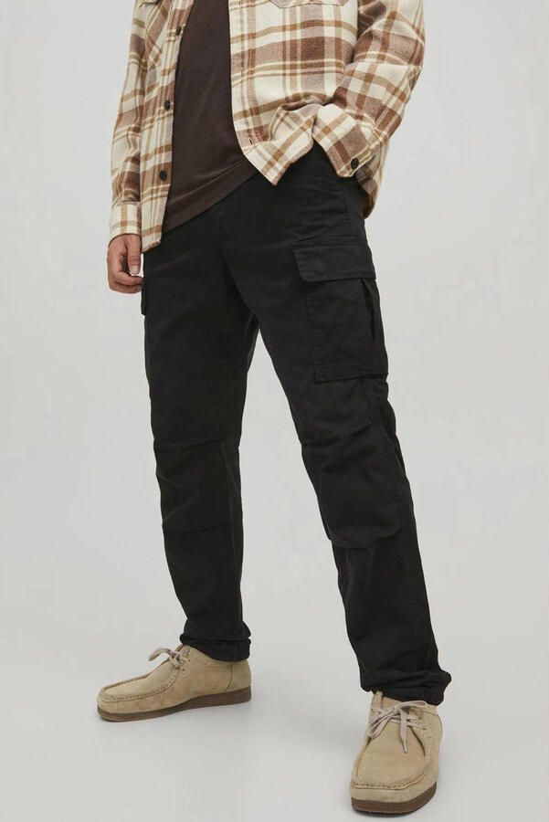 Jack & jones Loose fit cargobroek met knoop en ritssluiting - Foto 2