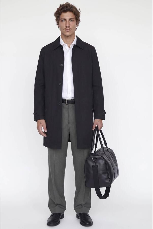 JACK & JONES PANTS STUDIO wide leg chino dark grey - Foto 2