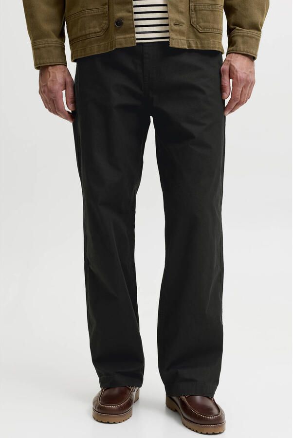 Jack & jones wide fit broek van puur katoen model 'Bill'
