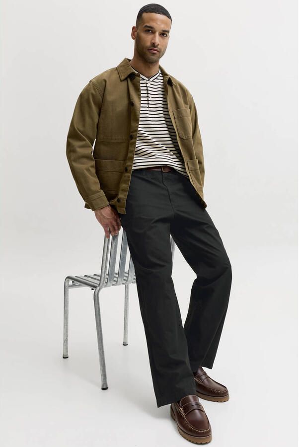 Jack & jones wide fit broek van puur katoen model 'Bill' - Foto 3