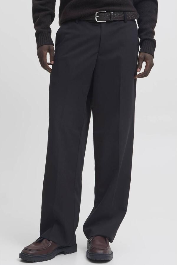 JACK & JONES PANTS STUDIO wide leg chino zwart
