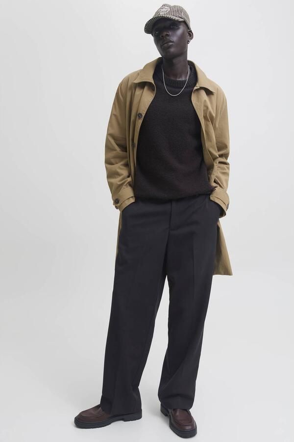 JACK & JONES PANTS STUDIO wide leg chino zwart - Foto 3
