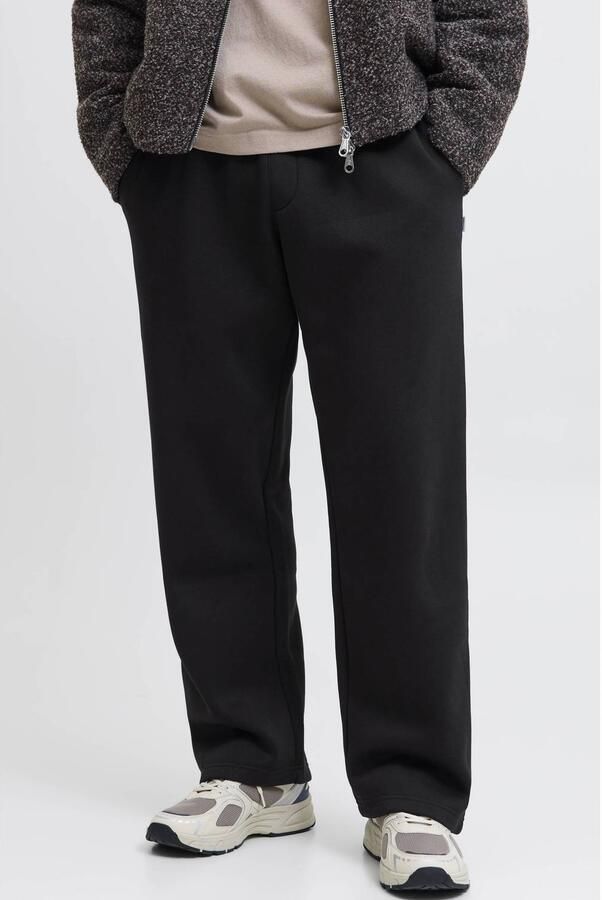 JACK & JONES PANTS STUDIO wide leg joggingbroek zwart