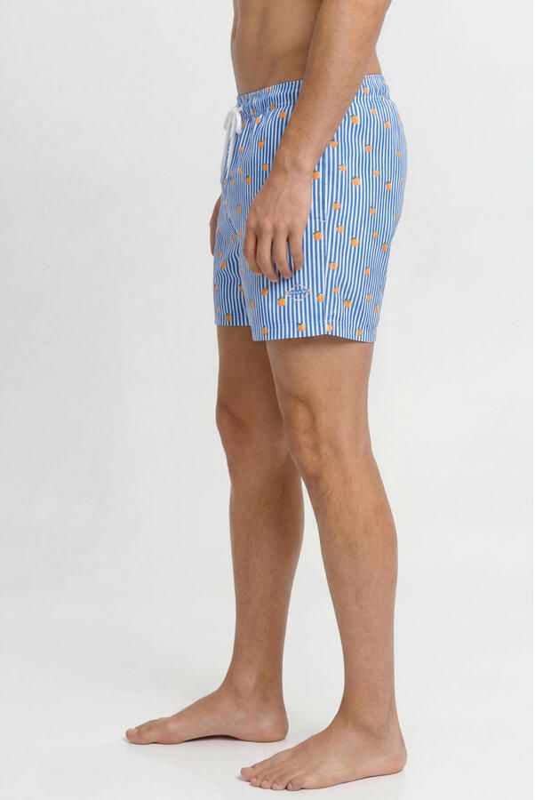 JACK & JONES PANTS STUDIO zwemshort JPSTMAUI BREEZE blauw wit - Foto 2