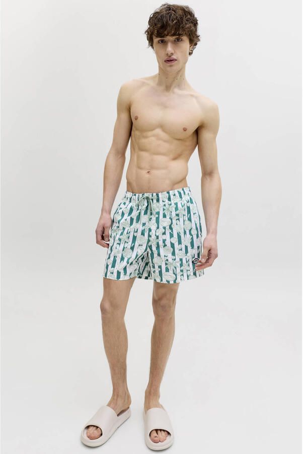 Jack & jones Zwembroek in all-over look model 'MAUI VIBES NOVELTY'