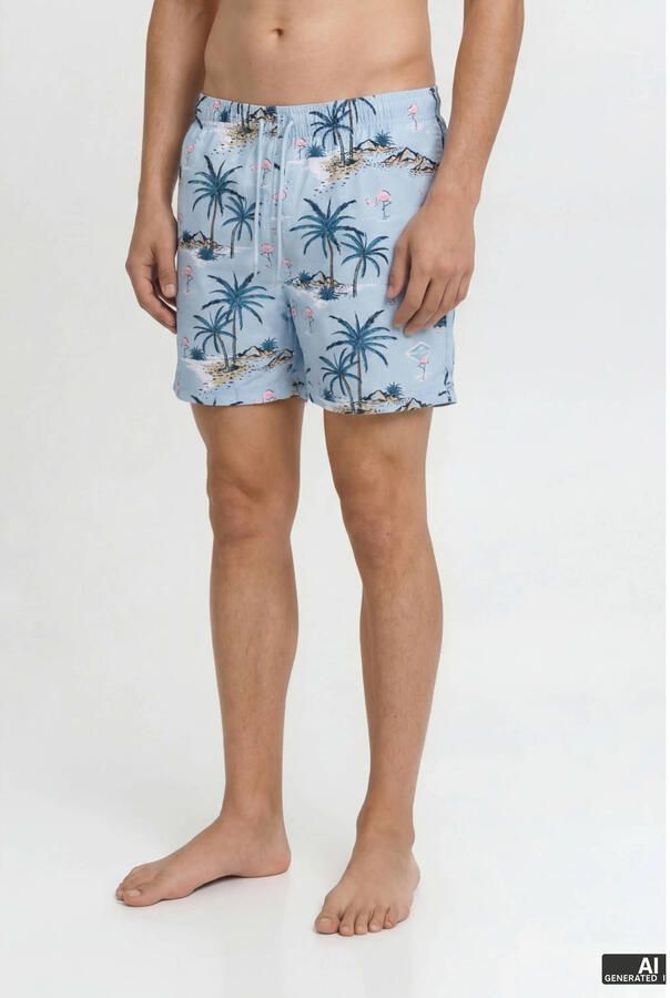 JACK & JONES PANTS STUDIO zwemshort JPSTMAUI lichtblauw