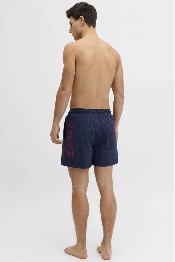 JACK & JONES PANTS STUDIO zwemshort JPSTMAUI WAVE donkerblauw - Foto 2