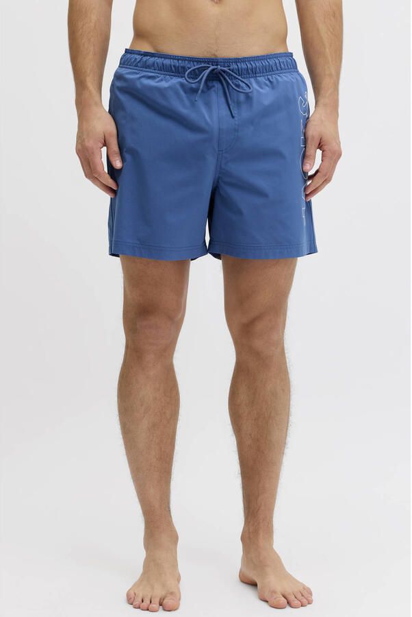 JACK & JONES PANTS STUDIO zwemshort JPSTMAUI WAVE met logo blauw
