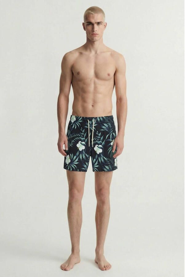 JACK & JONES PANTS STUDIO zwemshort JPSTMAUI zwart turquoise
