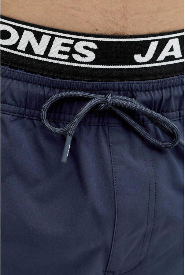 JACK & JONES PANTS STUDIO zwemshort met logo donkerblauw - Foto 2