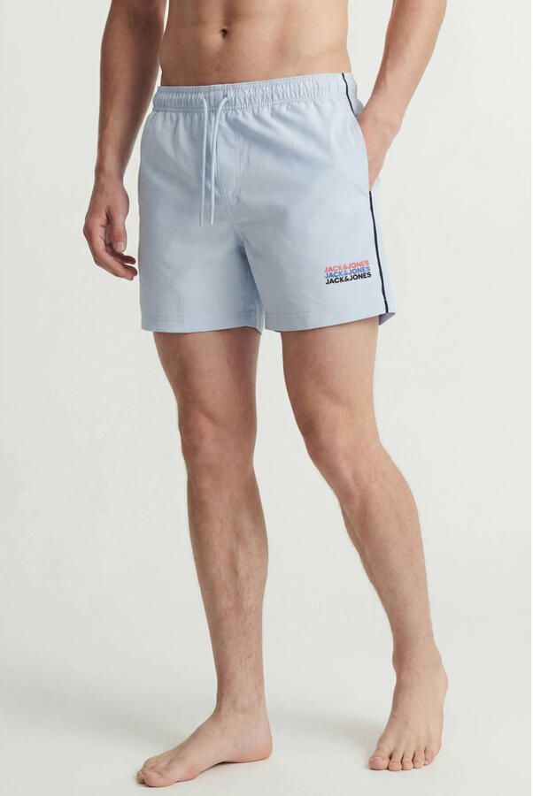 JACK & JONES PANTS STUDIO zwemshort met logo lichtblauw - Foto 2