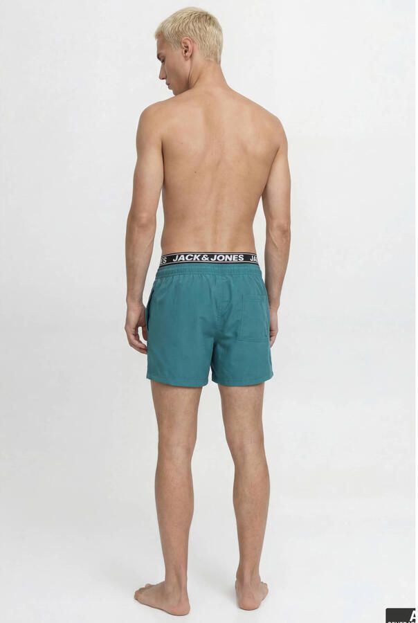 JACK & JONES PANTS STUDIO zwemshort met logo petrol - Foto 2