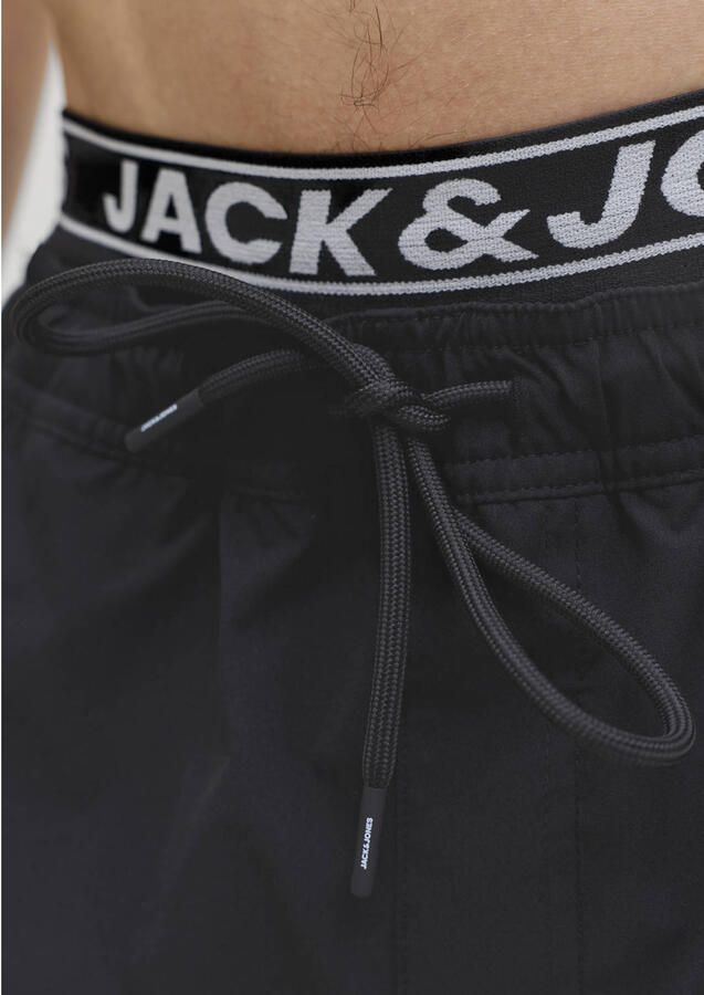 JACK & JONES PANTS STUDIO zwemshort met logo zwart - Foto 2