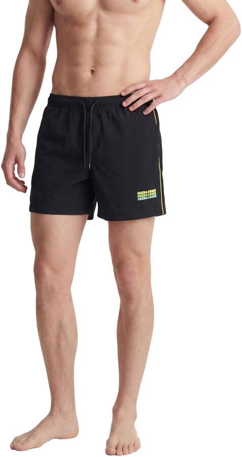 JACK & JONES PANTS STUDIO zwemshort met logo zwart - Foto 2