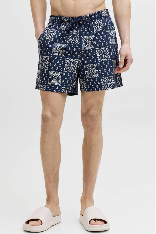 JACK & JONES PANTS STUDIO zwemshort met print donkerblauw - Foto 3