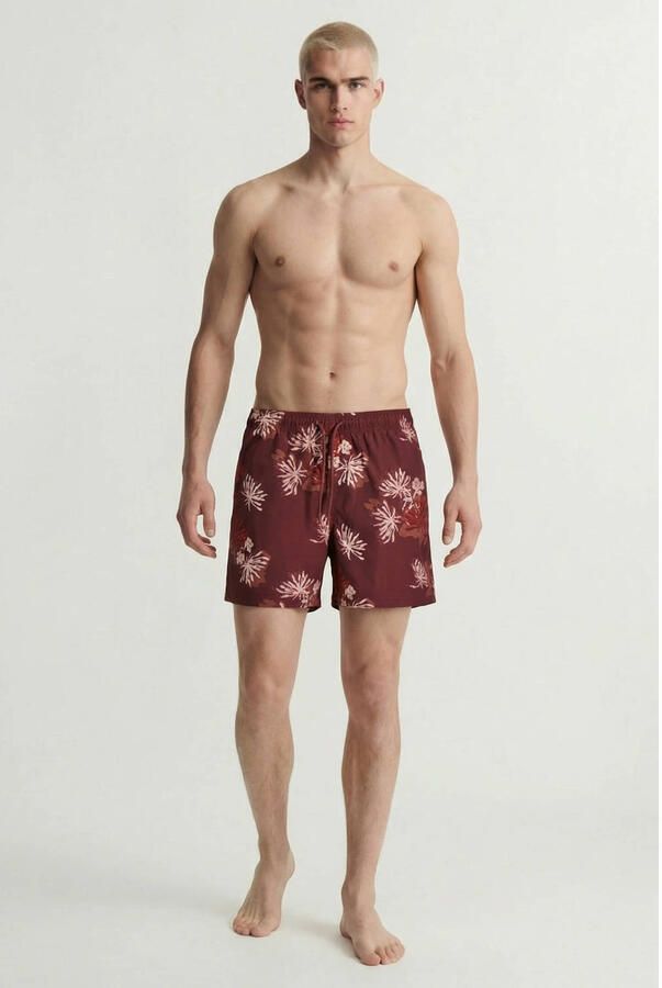 Jack & jones regular fit zwembroek met all-over dierenprint model 'Maui'