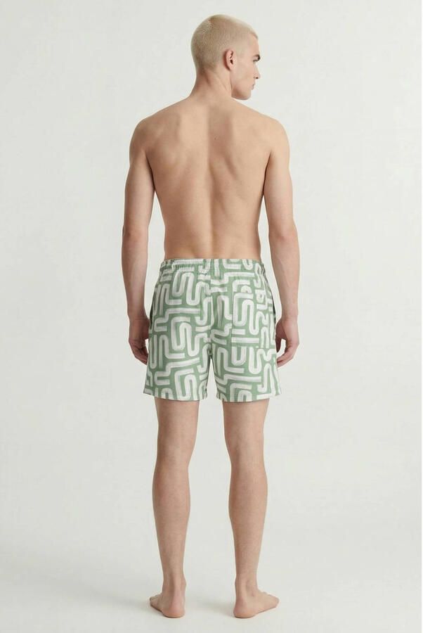 JACK & JONES PANTS STUDIO zwemshort met print groen - Foto 3