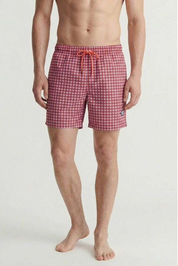 JACK & JONES PANTS STUDIO zwemshort met print koraalrood - Foto 3