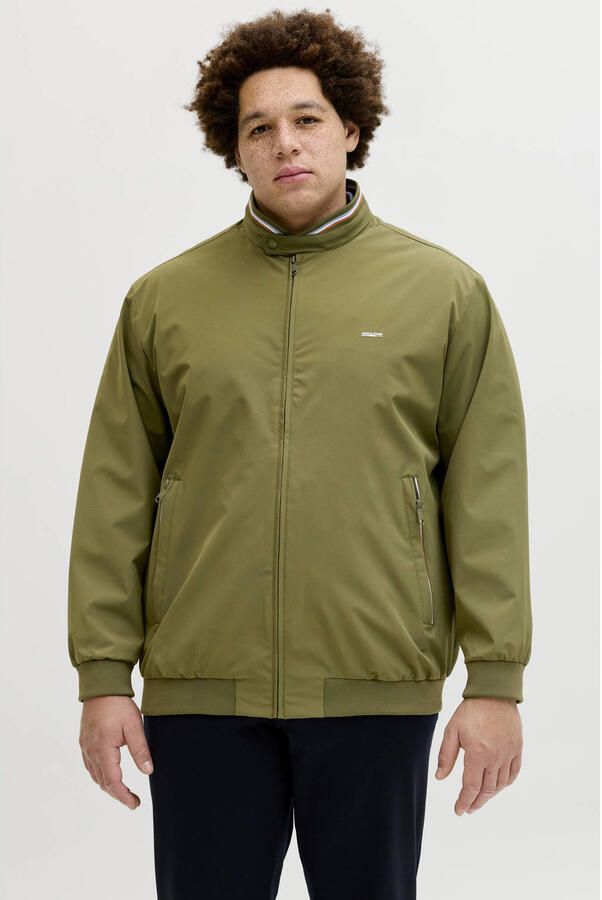 JACK & JONES PLUS SIZE bomberjack Plus Size olijfgroen