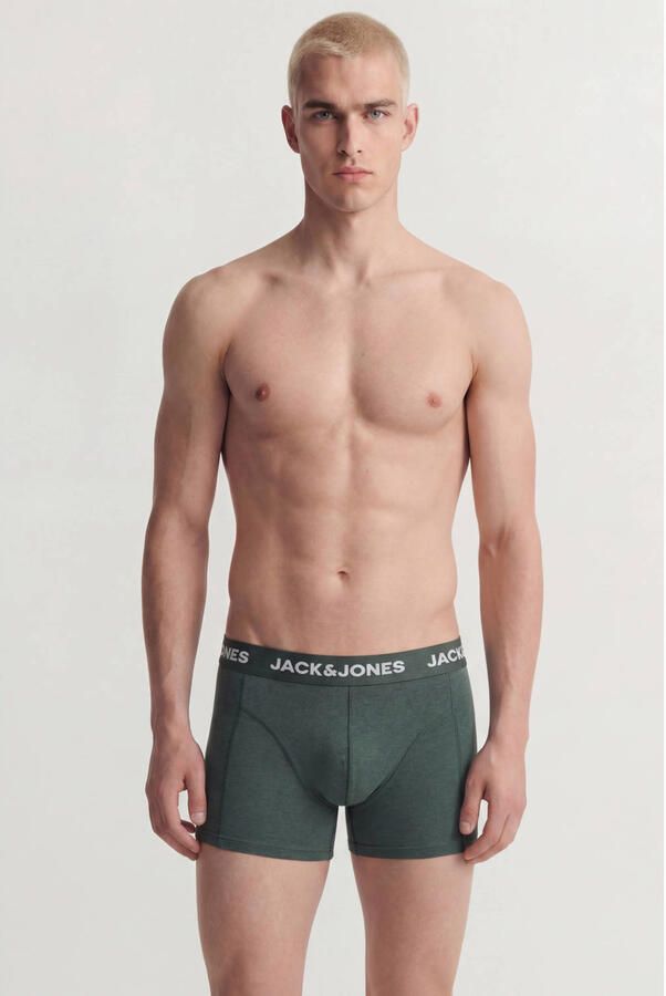 JACK & JONES PLUS SIZE boxershorts groen donkergroen (set van 3)